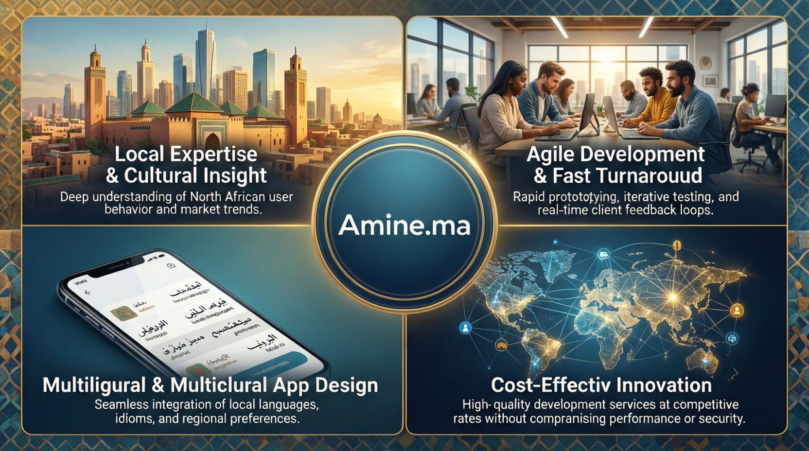 Développement d'application mobile au Maroc : les avantages de travailler avec Amine.ma