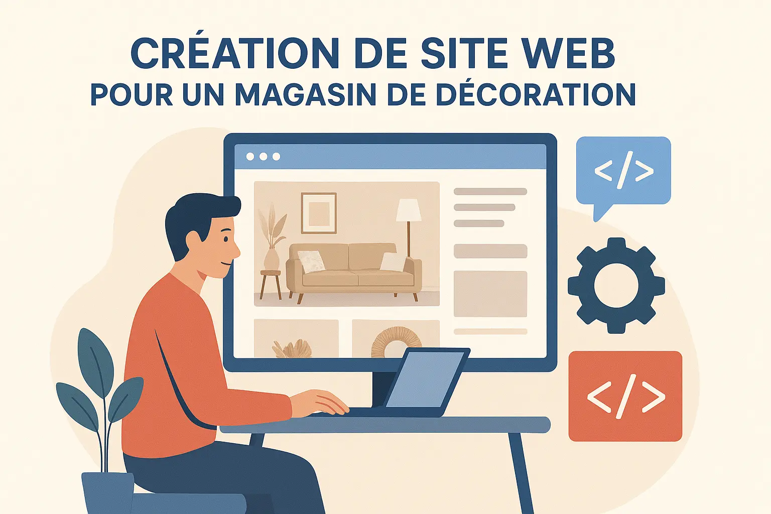 Création de site web pour magasin de décoration