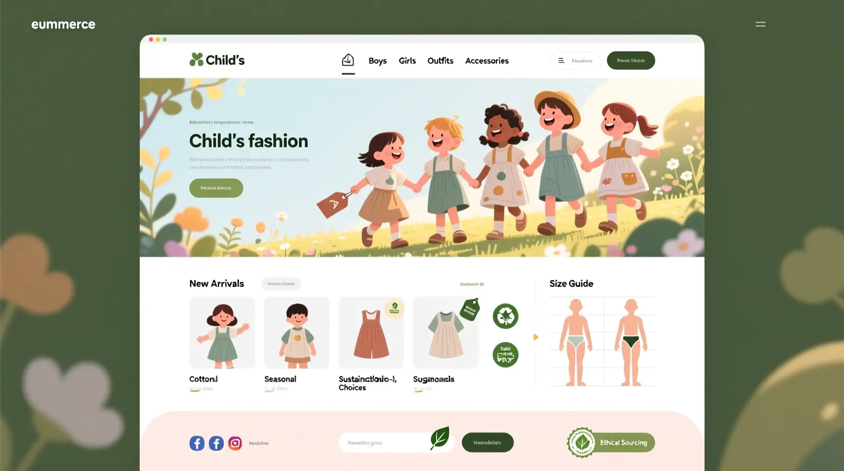 Création d’un site e-commerce pour mode enfant