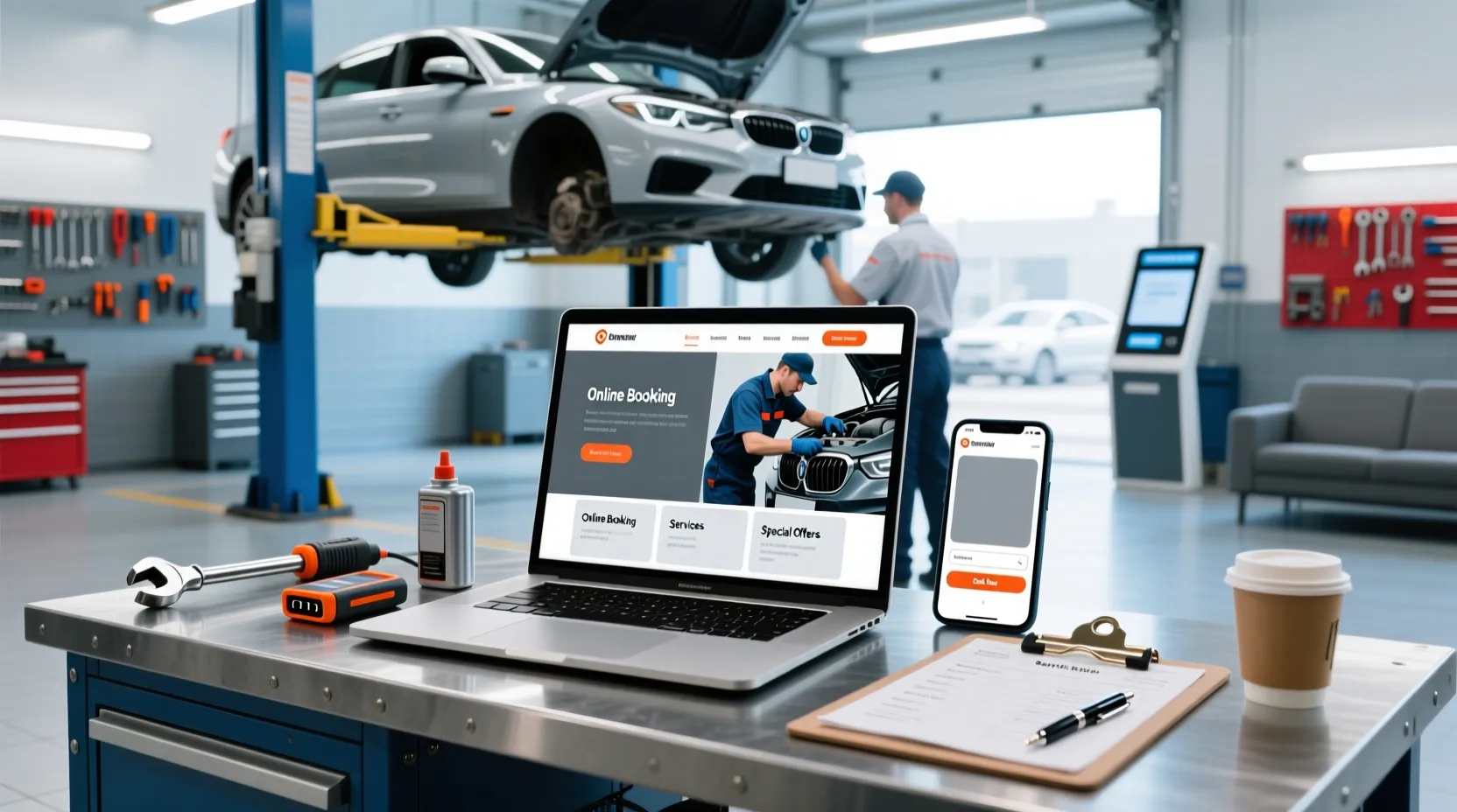 Website Creation for Auto Centers: Design, Booking, SEO